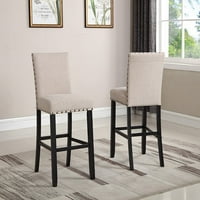 Sive tkanine Divno stolice sa noktima, trpezarijom, stolicama za ručavanje