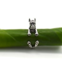 Mnjin Vintage Podesivi prstenovi slatki pas modni prstenovi životinjski prstenovi vintage podesivi prstenovi višebojni