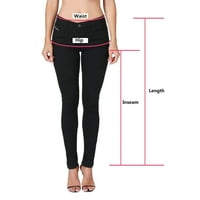 Wendunide Teretne hlače Žene Modne čvrste elastičnosti Tajice zvona na dnu hlače za žene
