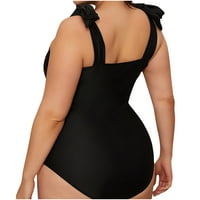 Cotonie Plus veličina Jedan kupaći kostimi za žene Kvadratni ovratnik kupaći kostim Camisole bez rukava