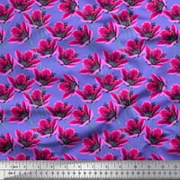 Soimoi poliester Crepe tkanine umjetničke cvjetne tkanine otisci sa dvorištem širom