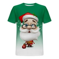 Bluza za muškarce Clearence Muškarci Casual Okrugli vrat Božićni Santa Claus 3D digitalni ispis Pulover