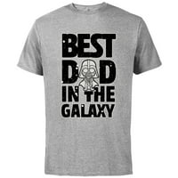Star Wars Najbolji tata u Galaxy Darth Vader - pamučna majica kratkih rukava za odrasle - prilagođeno-atletski