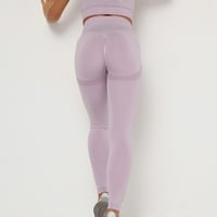 Jeseni ušteda podizanja vešanja za žene za žene Butty Gym Bespremljena plijena uska joga hlače ljubičaste