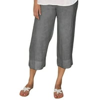 Riforla ženske hlače Žene modne pune boje pamučne fla elastične duge hlače na plaži pantalone za slobodno