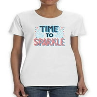 Vrijeme je za iskrenje vatromet Majica - MIMAGE by Shutterstock, ženska 5x-velika
