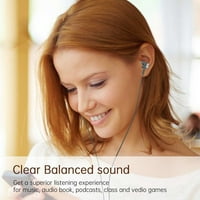 George slušalice u slušalicama u ušima sa mikrofonom ožičenim ušima za iOS i Android pametni telefoni