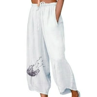 FSqjgq ženske ležerne fenjerne harem hlače ženske pantalone za ženske ležerne u ležernom stilu labavo