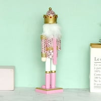 Božićno drvo Pink King Nutcracker vojnički ukras za Creative Crafts Decor Dobavljači za novogodišnji