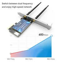 Xewsqmlo bežična mrežna kartica vanjska antena mrežna adapter Bluetooth kompatibilan 4.0