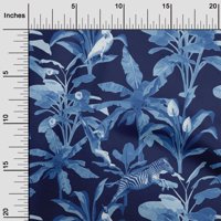 Onuone pamučna kambrična tamnoplava tkanina tropska životinjska kopriva šivaća tkanina od dvorišnog