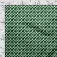 Onuone pamuk fle Zelena tkanina Geometrijska DIY odjeća za preciziranje tkanine Tkanina od dvorišta