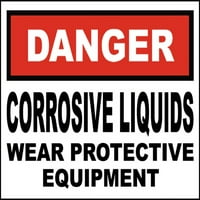 Prometni znakovi - Opasnost Korozivne tečnosti potpisuju aluminijumski znak Ulično odobreno Znak 0.