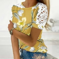 Bluze za žene Dressing Ležerne majice kratkih rukava Loop FIT Ljetni vrhovi Trendy Cracy Majica Crochetcute