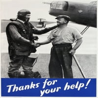 WW poster, hvala na vašem Posteru za pomoć Mary Evans Slika Libraryonslow Aukcije Limited