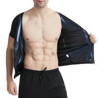 Muški kratki rukav Ležerne prilike posteljine Fitness Solid Top Majica Sanua Suit Sport Lose Teamen