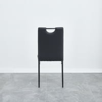 BornMio Moderni minimalistički stol za ručavanje MDF ANTI-Scrather Metal metalni metalni prijenos topline