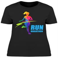 Djevojka trči maratonska majica žena -image by shutterstock, ženska XX-velika