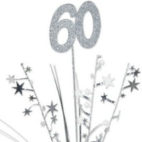 Beistle blistavo 60. zvjezdani sprejevi za rođendanske zabave i obljetnice - Luk trave metalik plastične