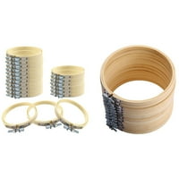 Drveni obruči za vez za umjetnički zanat šivanje sa obručima za vez za bambusove, za umjetnički zanat