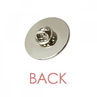 Talavera Style Dekorativni uzorak okrugli metalni kašični pin Brooch