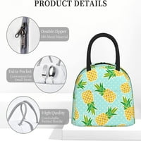 -Dake Slatke ananas torbica za ručak Kompaktna torba za ponovnu upotrebu ručak za ručak Bo Kontejner za žene za muškarce