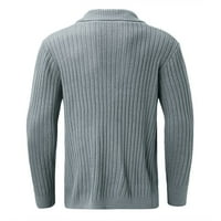 Outfmvch džemperi za muškarce Solid Color Revel Jednomentirani kardigan džemper kaput ženske vrhove