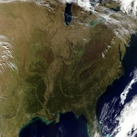 Pregled satelitskog pogleda na istočnu Sjedinjene Države