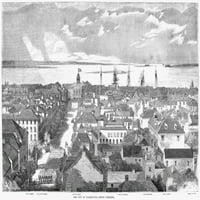 Charleston, 1861. N'Th of Charleston, Južna Karolina. ' Graviranje, 1861. Poster Print by