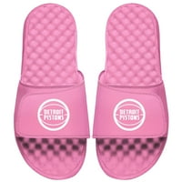 Omladinski Olide Pink Detroit Pistons Primarni logo Klizni sandale