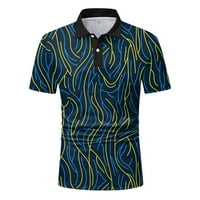 Golf košulje za muškarce Muška modna proljetna ljetna casual kratkih rukava od ispisane top bluze muške