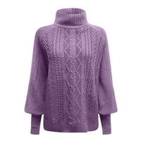 SKPBlutn prevelizirana dukserica za žene pulover vrhove srednje vrat labave čvrste vrhunske zimske pada
