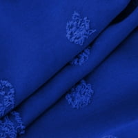 Viktorijanska ženska ljetna puna boja rubne rubne struk V-izrez Kamisole Skinny Fit Street Wear, Blue,