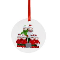 Yubnlvae Dekorativni viseći proizvodi Personalizirani kućni ukrasi Božićni ukrasi za odmor D visi