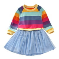 Haljina haljina toddler party tulle princess baby girls prugasti dječji dugi odjeći za dječje haljine