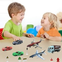 Sarzi legure inženjering Car Sports Airplane Set avion, dječji igrački automobil sa visećim toranjskom