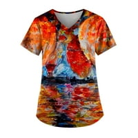 Majice kratkih rukava za žene, proljeće i ljetne ležerne majice Trg ženskih vrhova Ležerne prilike Labavi