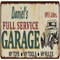 Danielov puni servis Garaža Metalni znak Rusty Man Cave 206180047103