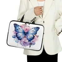 Leptir laptop rukava i jastučić miša, vodootporna torba za laptop za žene, neklizajući okrugli stol