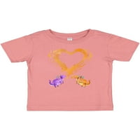 Inktastični vatreni srčani zmajevi poklon dječje majice ili djevojčice