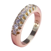 Biplut ženski modni nakit kreativni ukras za ukras prsta jednoredni geometrski prsten za vjenčanje