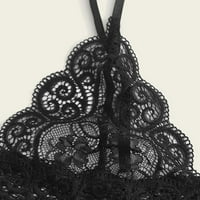 Zunfeo Womens Cami Shorts Pidžama setovi mekani seksi čipkasti usjev vrhovi salon za spavanje Ležerne