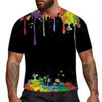 Muška majica 3D grafiti tiskani uzorak kratki rukav grafički majica majica
