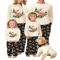 Porodica koja odgovara Božićne pidžame postavlja klima za odrasle PJS Pismo snjegovića za spavanje Xmas domaća odjeća