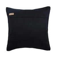 Crni jastuk, moderni karirani jastuk, jastučni jastuk, fau kožna bacač jastuk, pokrivači teksturirane