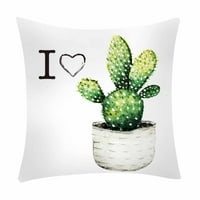 Follure Cactus banana list jastuk za ispis jastuk od poliestera kauč na kauč na kauč na katu covers