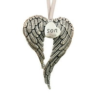 Veliki odmor ušteda nakita od mog srca je u božićnom spomen-memorijal anđeoskim ukrasnim ornamentom