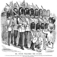 Crtani film: Krimski rat, 1856. n'mr. Punch pozdravlja straže. ' Britanski crtani iz crtanih filmova