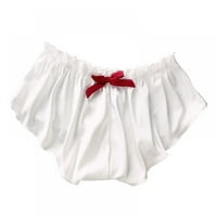 Miyanuby Plus size od svilenih gaćica za žene Seksi Bowknot Satenske kratke hlače Ultra Comfort Soft