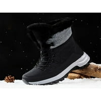Muškarci Zimska čizma Mid Calf Tople cipele Fau Fur Snow Boots Walk Walk Weather Pješačenje Radno plišanje
